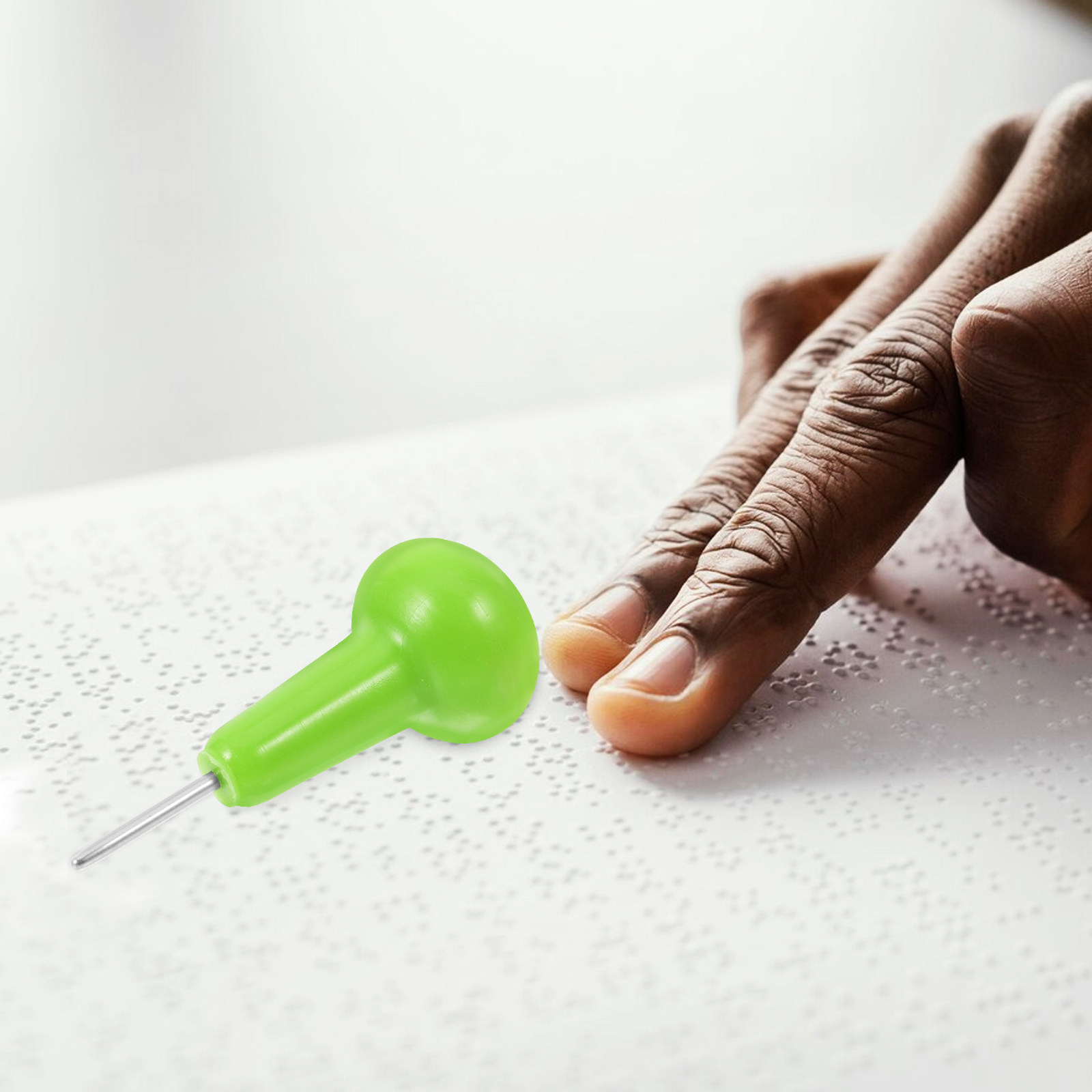 Writing Tools - Stylo à écrire en braille vert,