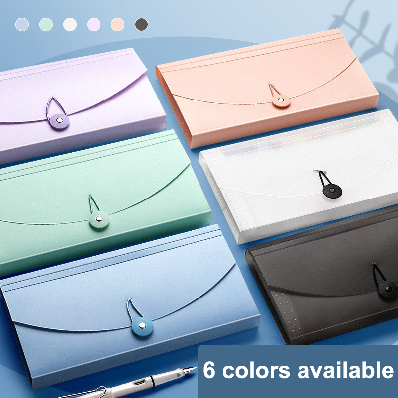 Expandable Accordion File Folder 13 Pockets - ~13 pochettes, classeur à rabat extensible,
